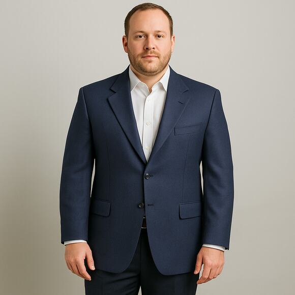 Pal Zileri Gruppo Forall SZ 50R Wool-Silk-Cashmere Blend Suit Jacket Blazer Navy - Picture 1 of 7